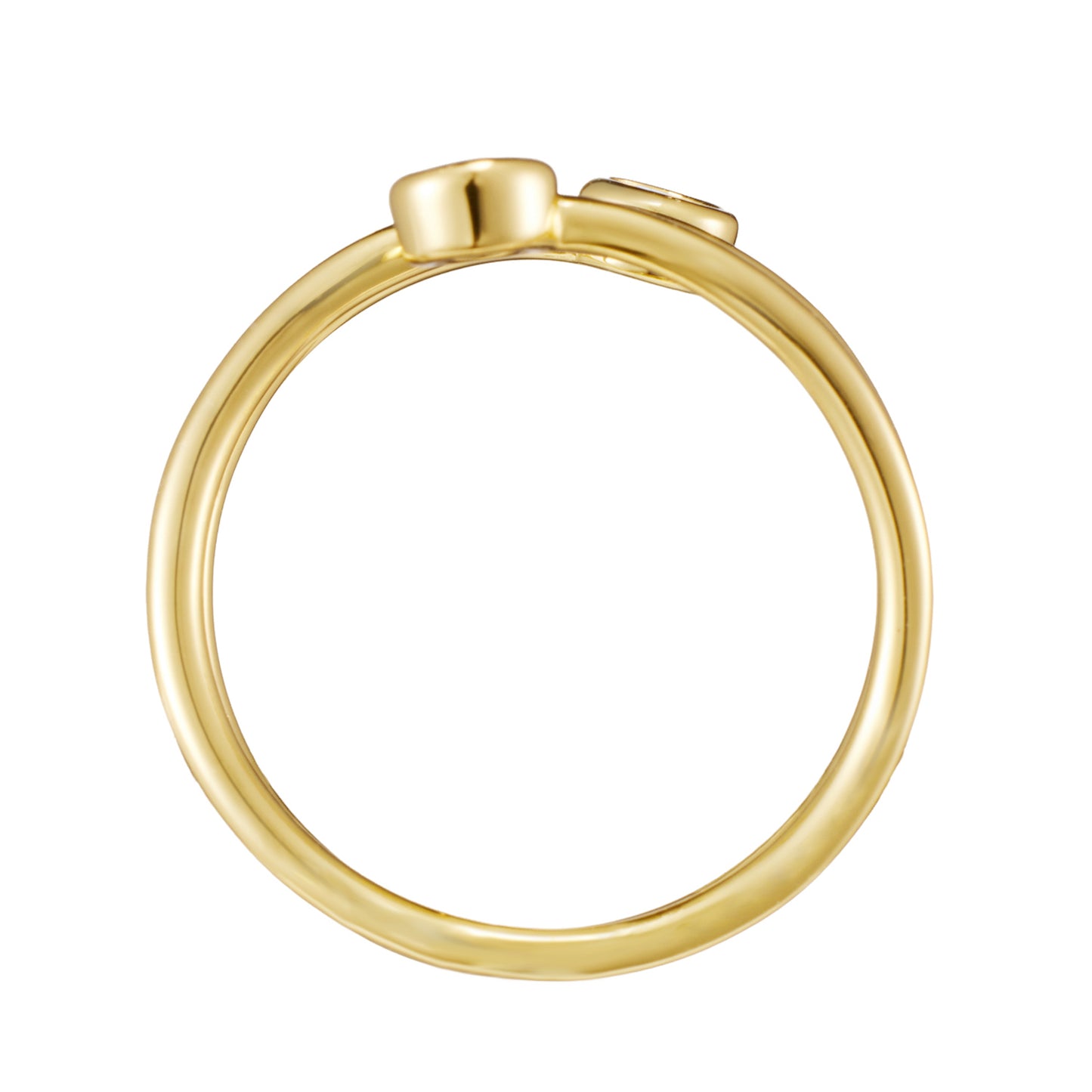 Silver & Gold Vermeil ‘Twisted’ Diamond Ring