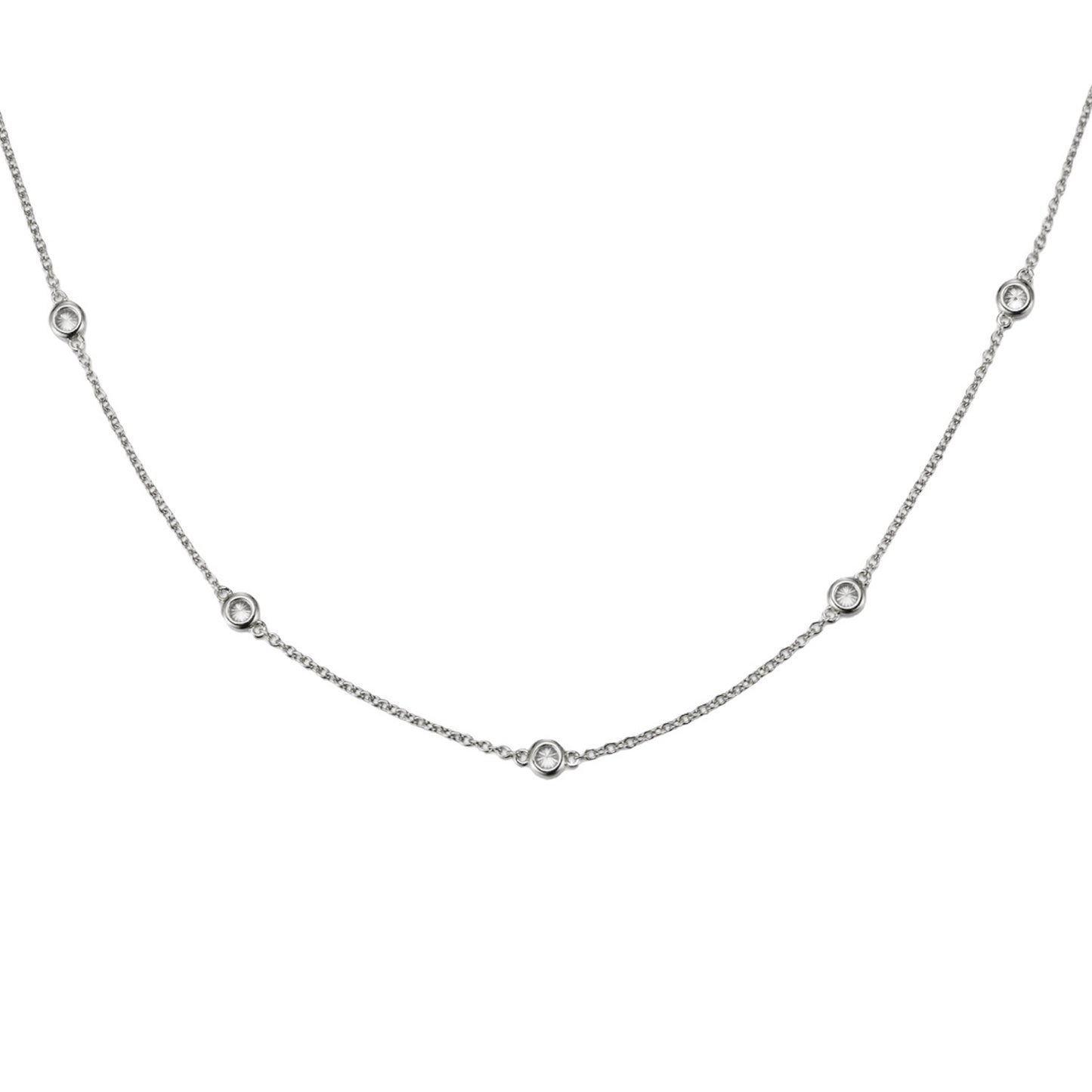 Silver Lab Diamond ‘Choker’