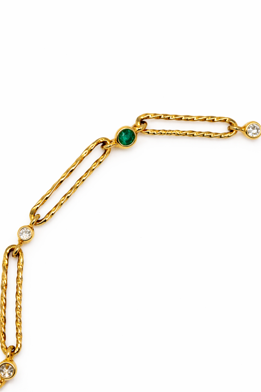 18ct Yellow Gold ‘Torsion’ Link Bracelet