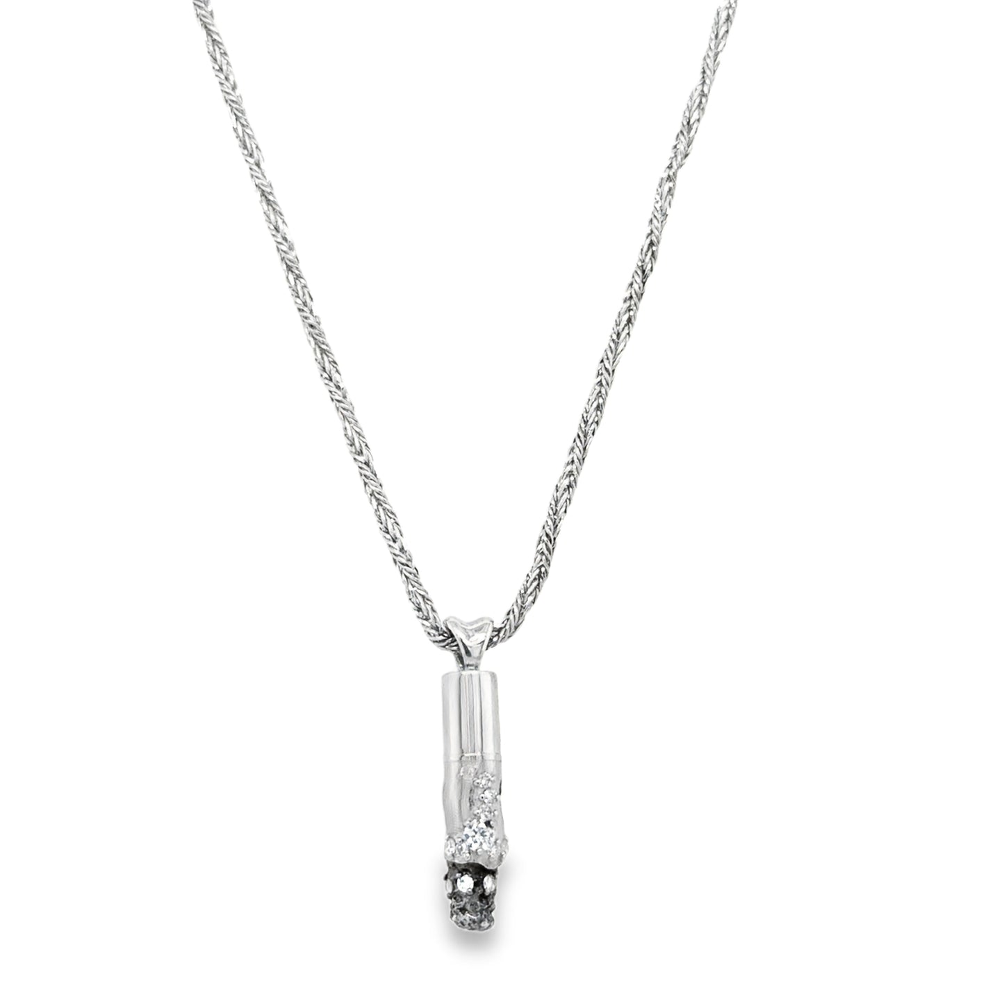 ‘Cigarettes Will Kill You’ Lab Grown Diamond Necklace