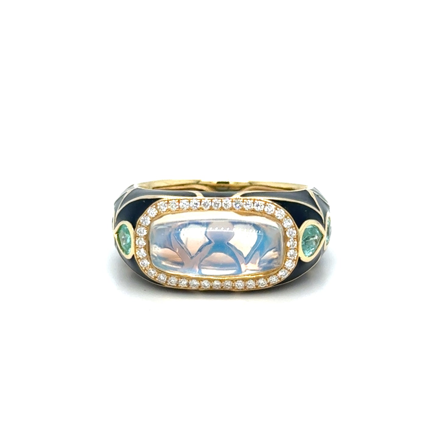 18ct Yellow Gold ‘Inside’ Moonstone Ring