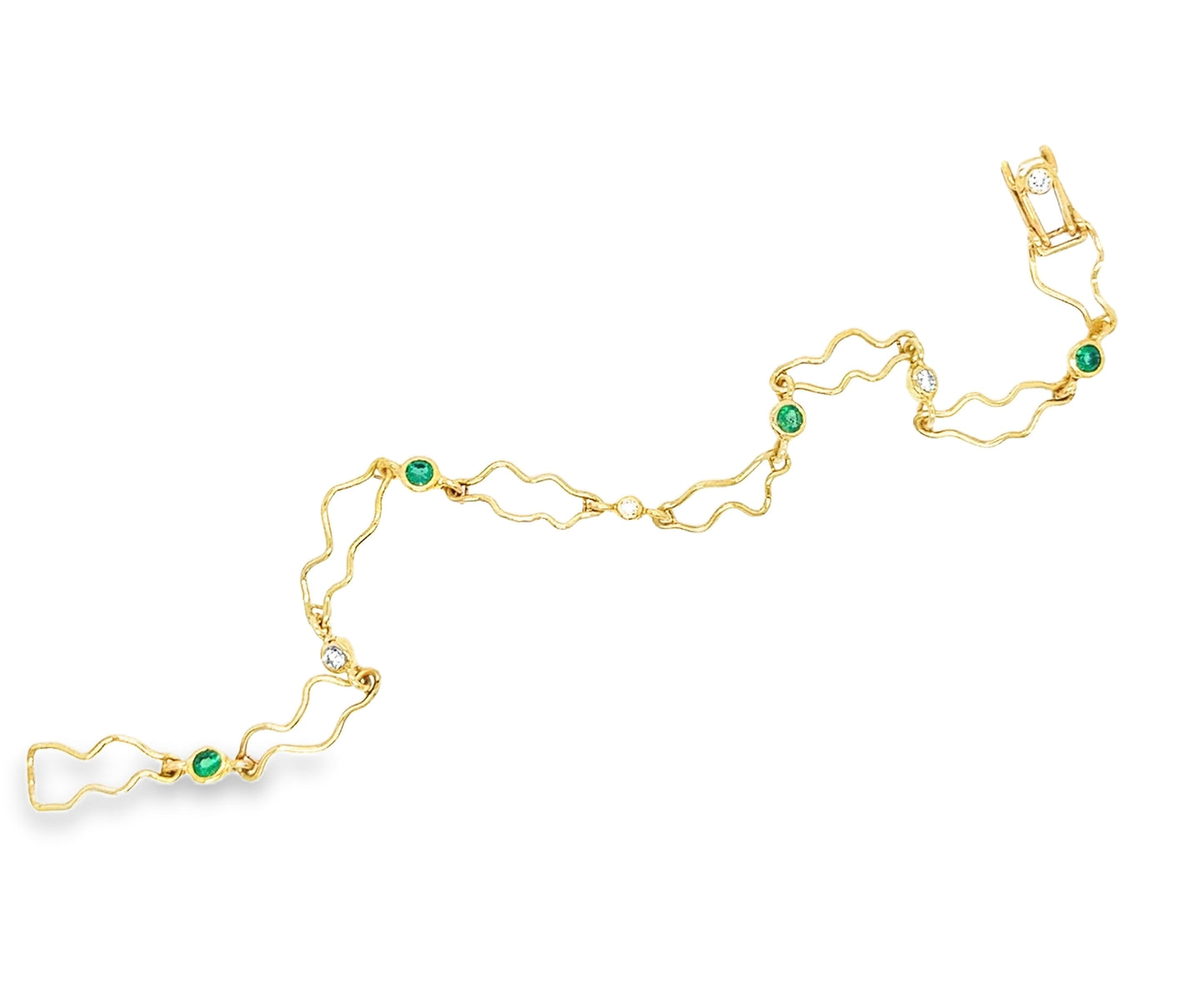 18ct Yellow Gold ‘slight curved’ Bracelet