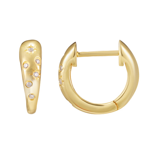 Silver & Gold Vermeil ‘Starlight’ Hoops