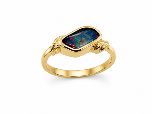 18ct ‘Aussie’ Handmade Opal Ring
