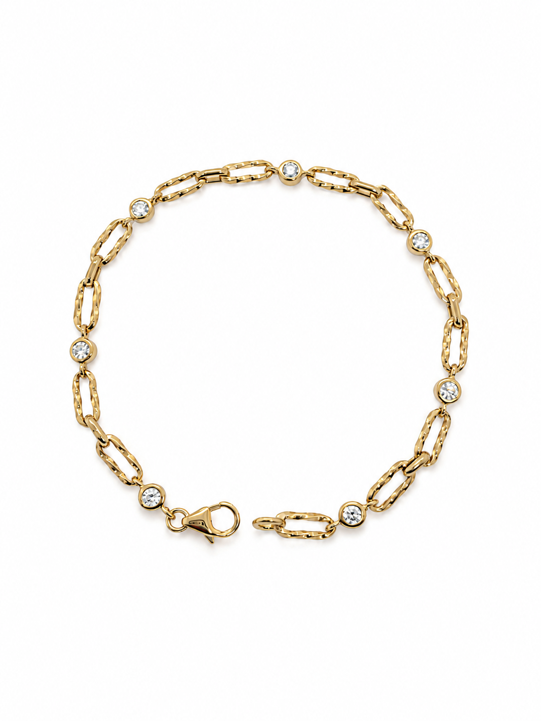 18ct Yellow Gold ‘Torsion’ Diamond Bracelet