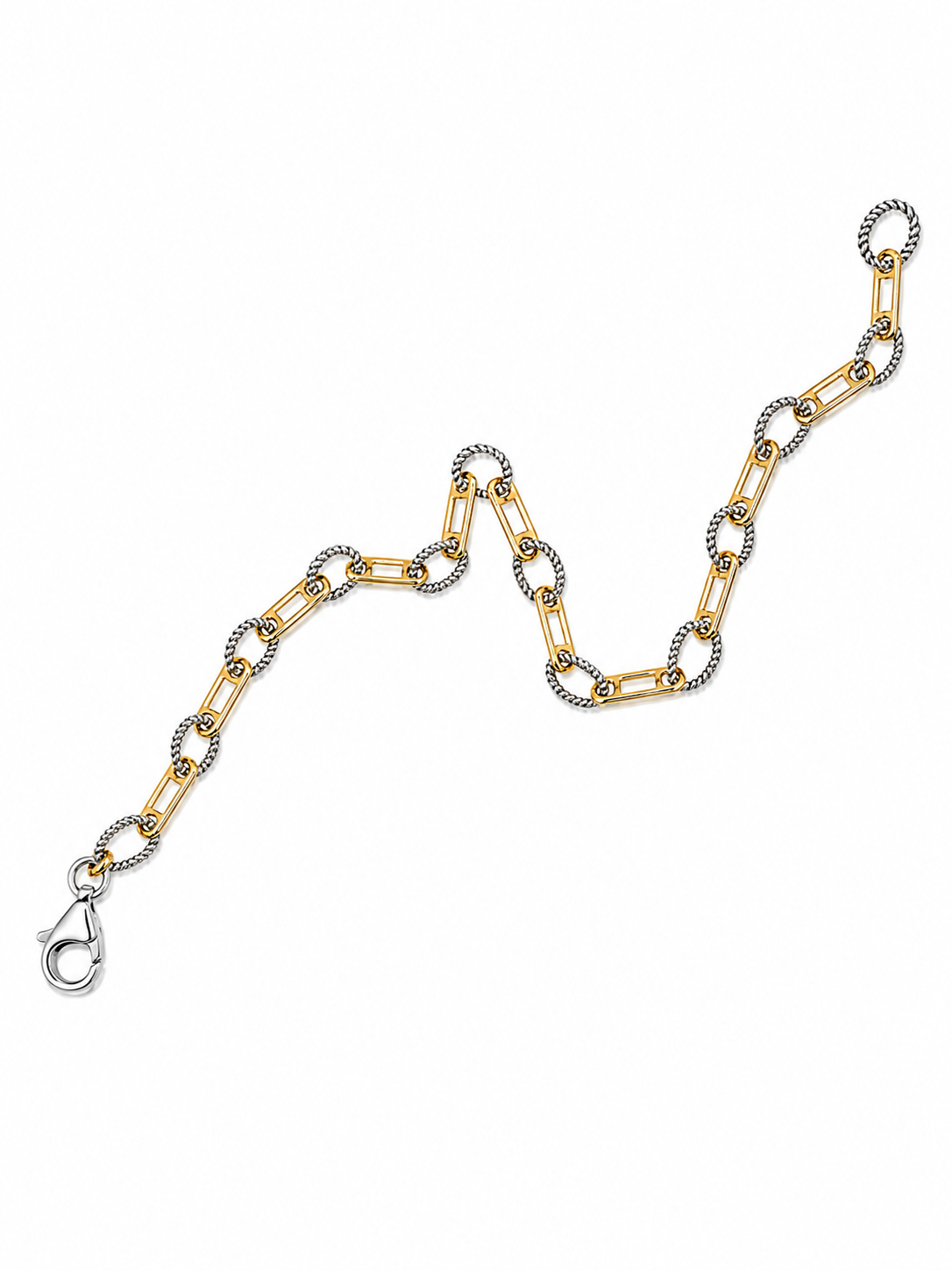 18ct Yellow Gold & Silver ‘Helix’ Bracelet