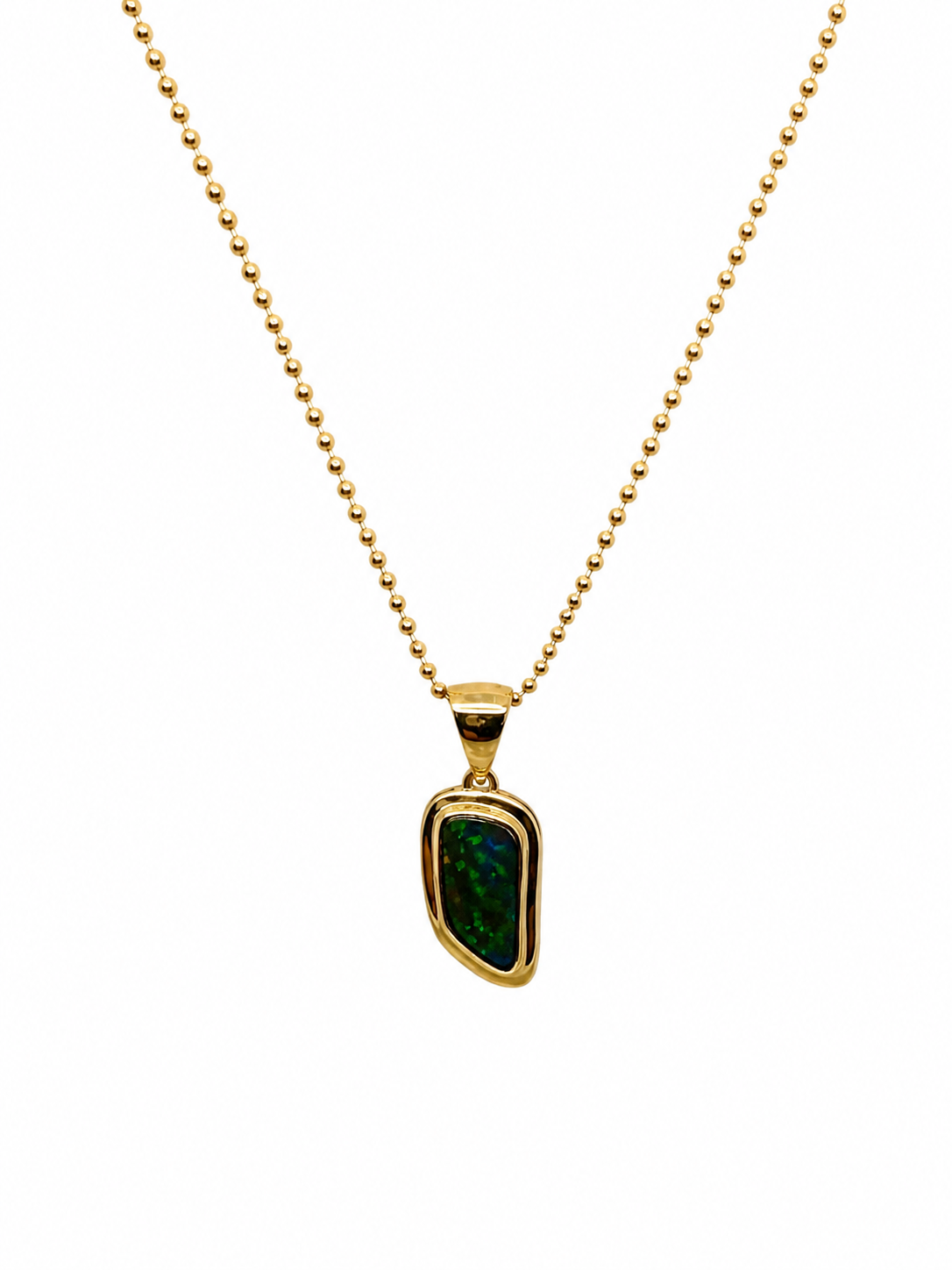 18ct Yellow Gold ‘Aussie’ Opal Necklace
