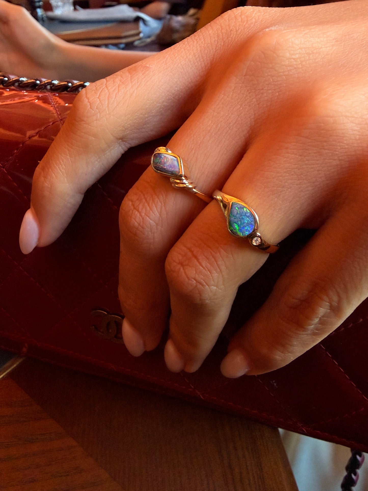 18ct Yellow Gold ‘Aussie’ Opal Ring