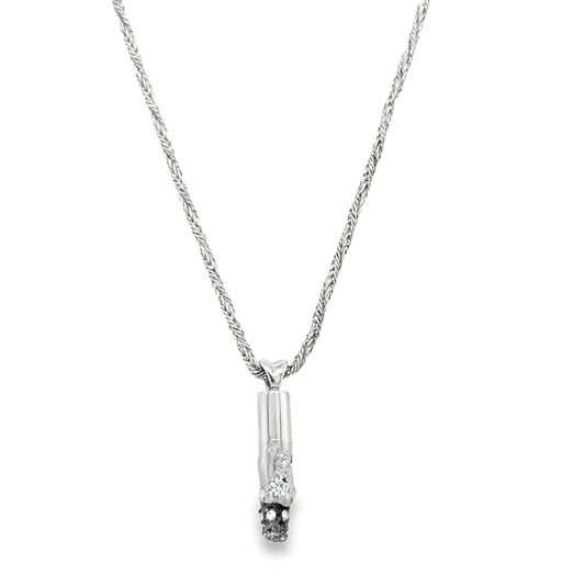 ‘Cigarettes Will Kill You’ Lab Grown Diamond Necklace