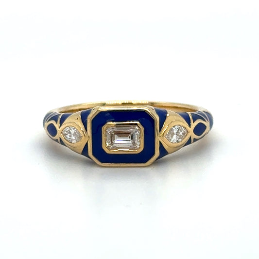 ‘All Day’ Enamel Diamond Ring