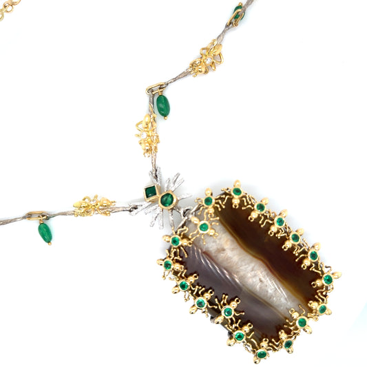 18ct Yellow Gold & Silver ‘ANTics’ Necklace